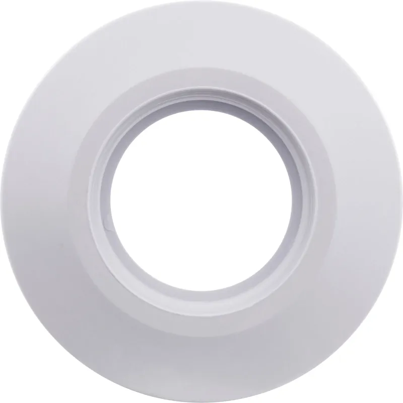 New Release Wall Fitting, Vinyl Liner, Long Body,1-1/2"s x 1-1/2"fpt,Wht