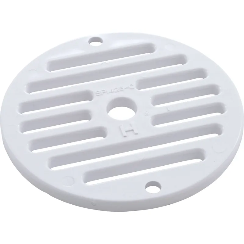Faceplate Grate, Hayward, 4"fd, Inlet Fitting, White Trending
