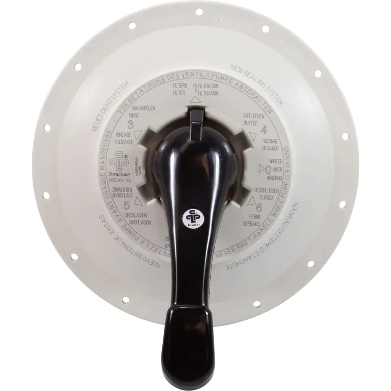 Lid Assy, Praher ABS Top/Side Mount Valve, 3", w/Gasket, Wht Mega Sale