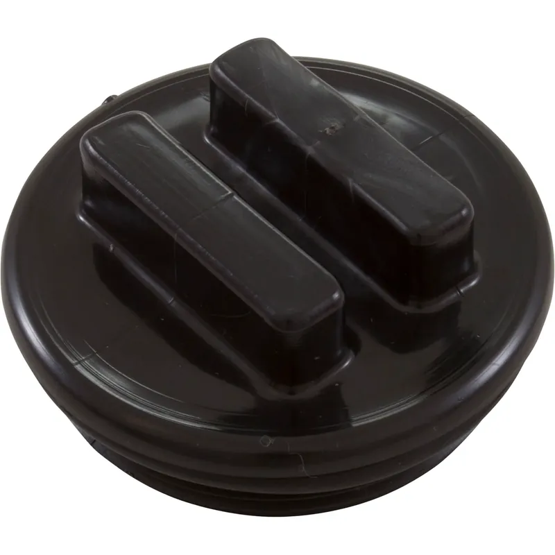 Plug, Waterway, 2", w/ O-Ring, Black Brand New