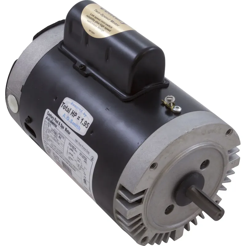 Hassle-Free Returns Motor, Century,1.5hp,230v,2-Spd,56Cfr,C-Face Key