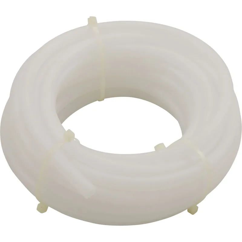 Cheap Tubing, Discharge, Blue-White,3/8"od,25ft,Clear Polyethylene