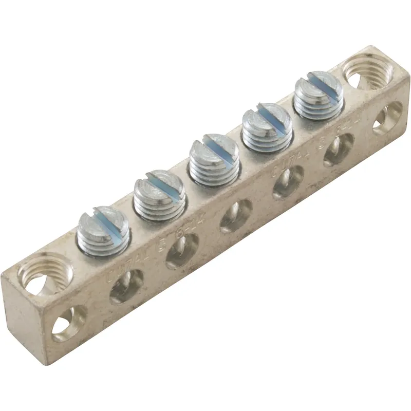 Ground Bus Bar, 5 Position, 14-6 AWG Flash Sale