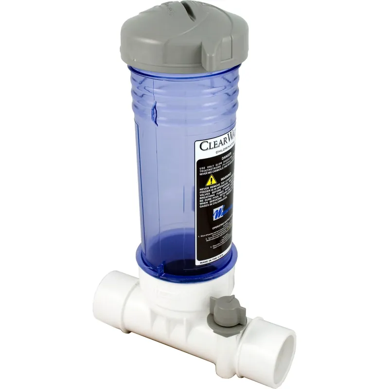 Hot Deal Tablet Feeder, Waterway, In-Line, 2" Slip, Clear