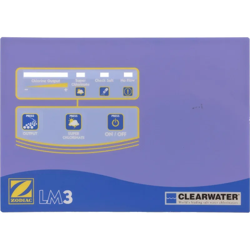 Control Label, Zodiac Clearwater LM35 Final Sale