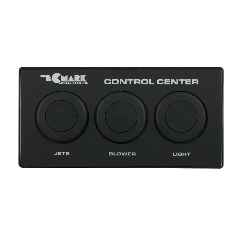 Air Button Panel, Tecmark, 1-5/16"hs, 3 Btn, 6-1/2" x 3-1/4" Top Rated