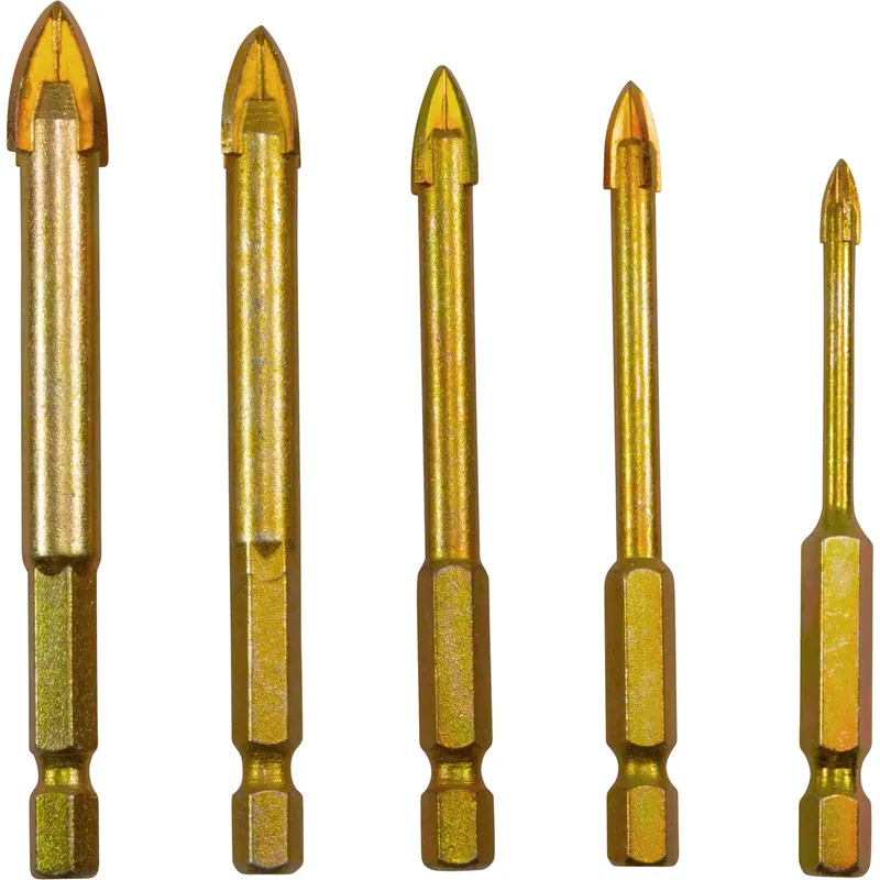 Luxury Glass Drill Bit Set, NEMO, 4,6,8,10,12mm bits