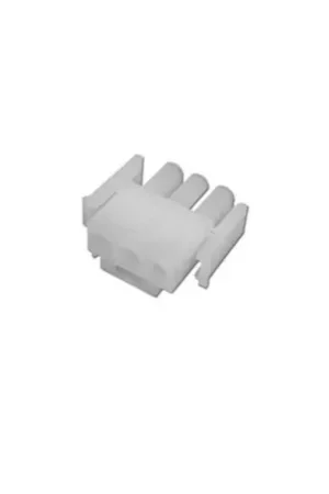 Amp Plug, 3 Pin Male, White : 1-480700 Fresh Stock