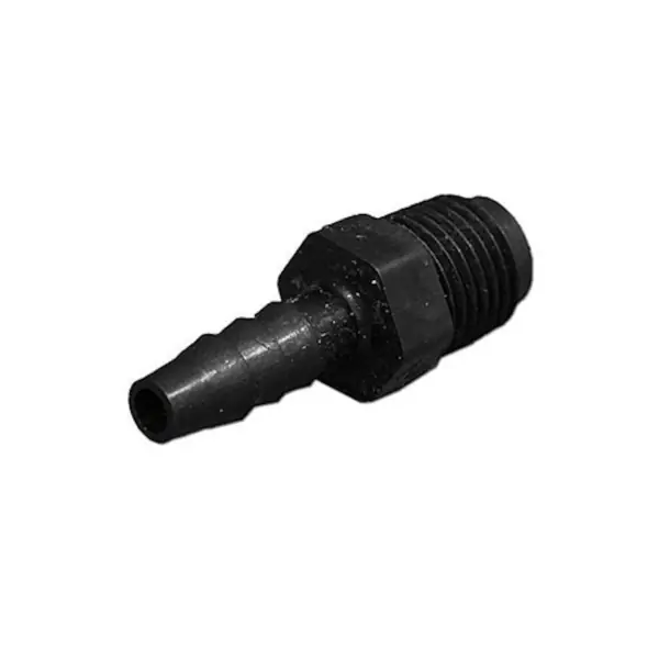 Holiday Sale Fitting, PVC, Threaded Barb Adapter, 1/4"RB x 1/4"MPT : P4MCB-4