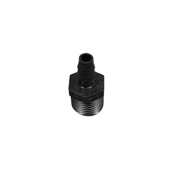 Express Delivery Fitting, PVC, Barbed Adapter, 3/8"RB x 1/2"MPT : P6MCB-8