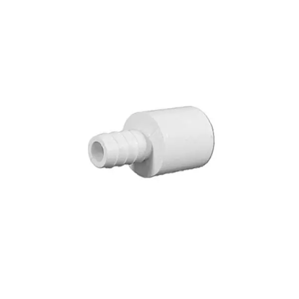 Fitting, PVC, Ribbed Barb Adapter, 3/8"RB x 1/2"Spg : 73818 One Day Deal