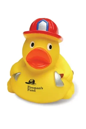 Rubber Duck, Fireman Duck Keychain : SP6525K Final Sale