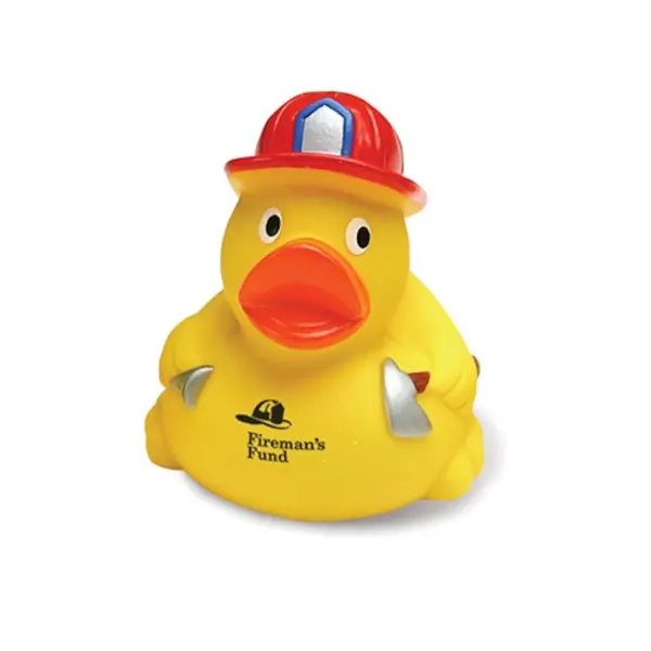 Rubber Duck, Fireman Duck Keychain : SP6525K Final Sale