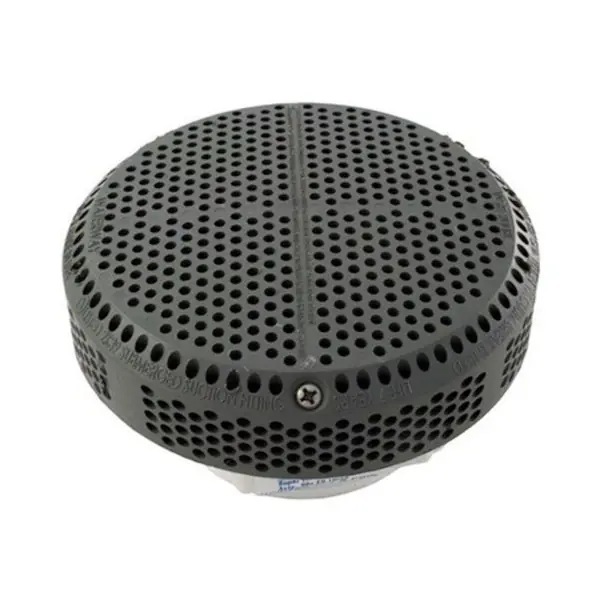 Today Only Suction Assembly, Waterway, VGB, Hi-Flo, 3-3/4"Dia Cover, 1-1/2"S, Charcoal Gray : 640-3259-DSGV